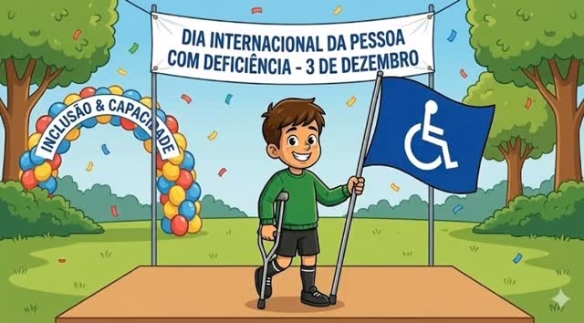 Hoje, 03 de dezembro, é o Dia Internacional da Pessoa com Deficiência.

O mundo precisa entender que capacidade não tem a ver com corpo, tem a ver com oportunidade e respeito. A única barreira que a gente não consegue pular é a do preconceito.

Vamos juntos construir um mundo onde todo mundo joga no mesmo time? 💙