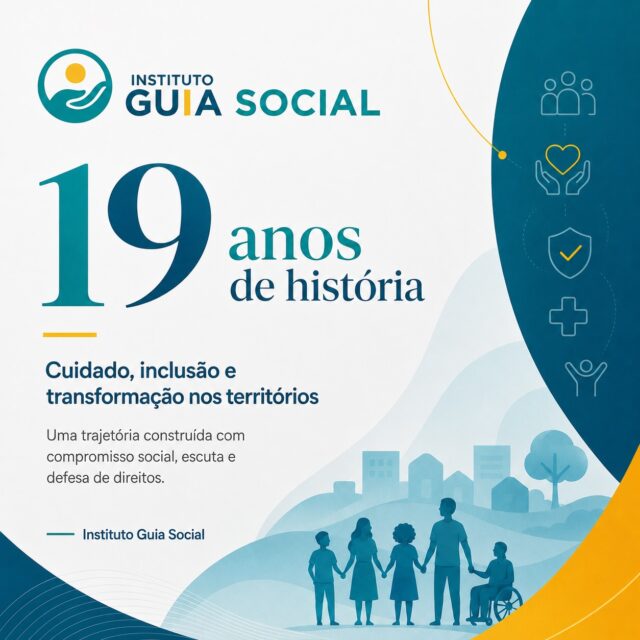19 anos de história, cuidado e transformação.O Instituto Guia Social nasceu em 2007, a partir da defesa da dignidade, da saúde e dos direitos das pessoas vivendo com HIV/AIDS.Fundado por Wilson Mota da Silva Júnior, in memoriam, e Wandilza Lourdes de França, o projeto começou como uma rede de apoio, acolhimento e solidariedade para quem enfrentava o preconceito, a vulnerabilidade e a falta de suporte.Em 2023, essa trajetória ganhou um novo capítulo com a reformulação institucional e a adoção do nome Instituto Guia Social, ampliando sua atuação para cidadania, proteção social, direitos humanos, promoção da saúde e desenvolvimento comunitário.Hoje, celebramos 19 anos honrando nossa origem e reafirmando nosso compromisso com o futuro.Instituto Guia Social
Cuidado, inclusão e transformação nos territórios.
