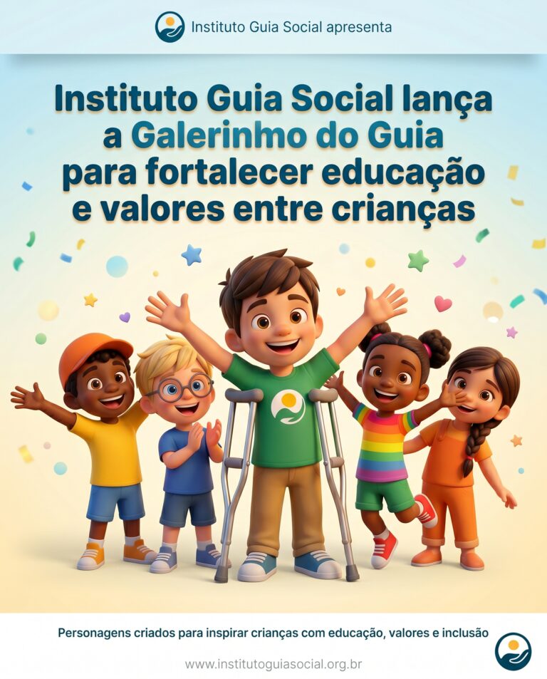 Instituto Guia Social lança a Galerinha do Guia para fortalecer educação e valores entre crianças