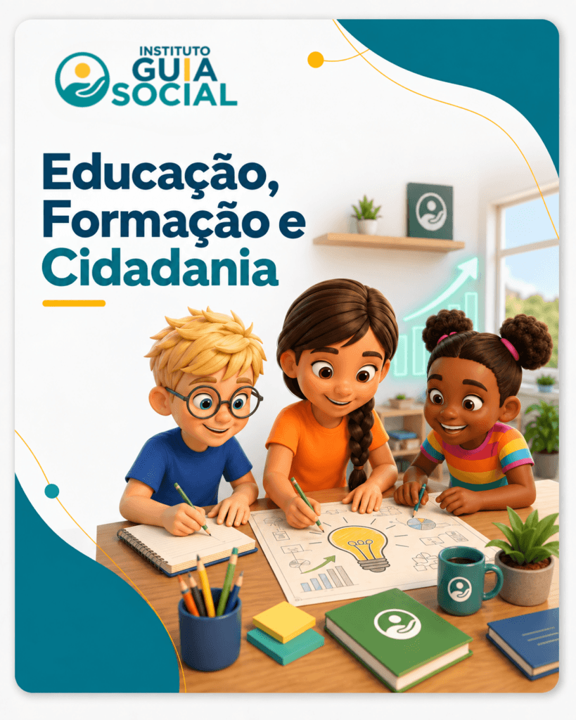 Eixo de atuação Educação, Formação e Cidadania do Instituto Guia Social